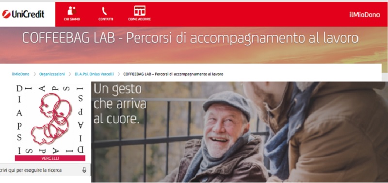 Un click per Diapsi: votate l’onlus vercellese