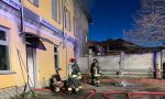 Incendio in banca: Vigili del Fuoco in azione