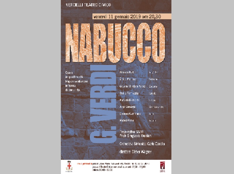 Lirica a Vercelli: arriva il Nabucco al Civico