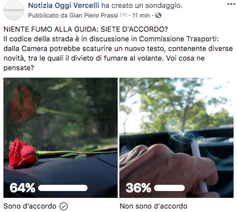 Divieto di fumo alla guida: ecco cosa ne pensano i nostri lettori