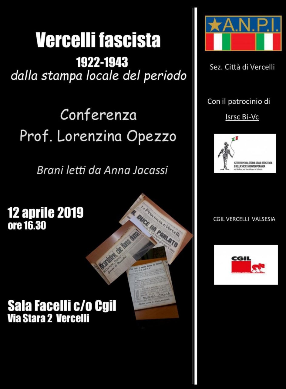 “Vercelli fascista – dalla stampa del periodo 1922-1943”