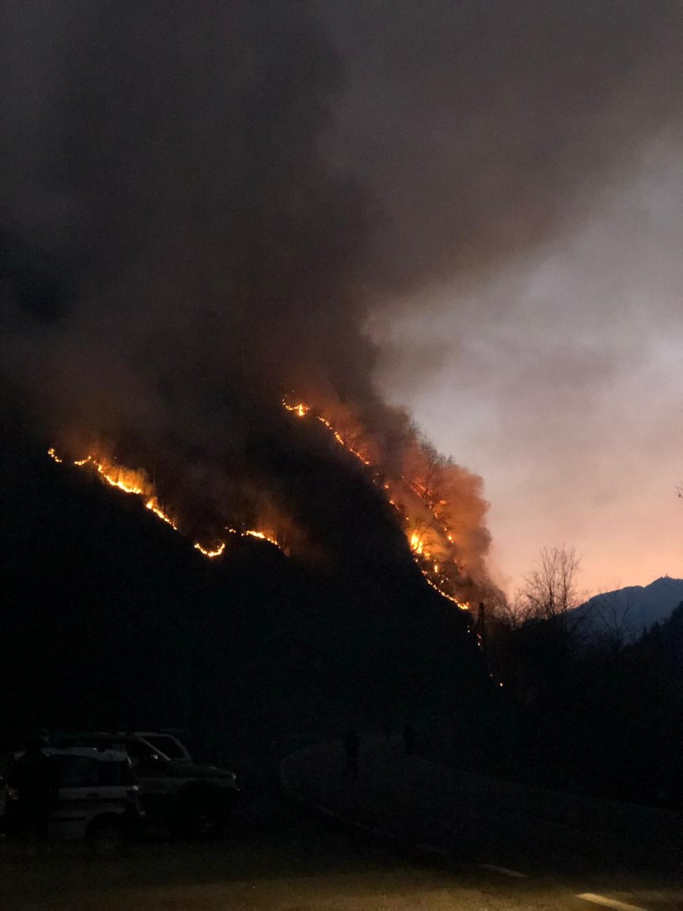 Emergenza incendi in Valsesia