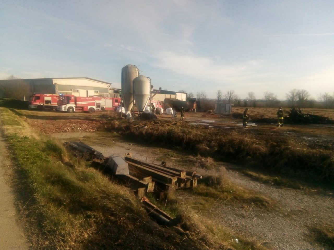 Incendio Cascina Giuseppina
