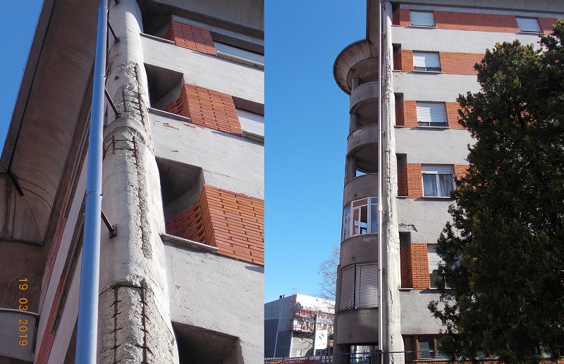 Degrado al Concordia: Atc interviene sugli intonaci