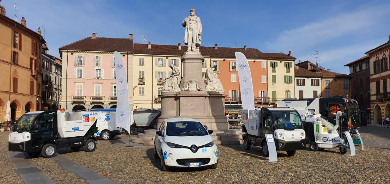 Mezzi elettrici Asm per la pulizia della città