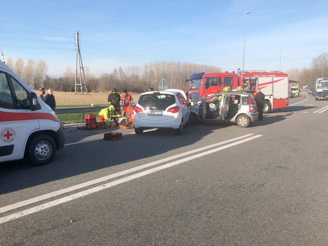 Padre e figlio di Santhià feriti nell’incidente