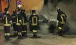 Auto a fuoco nella notte a Santhià