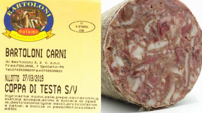 Salame a rischio listeria: lotto ritirato