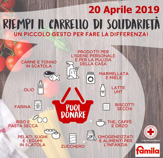 Croce Rossa: raccolta alimentare