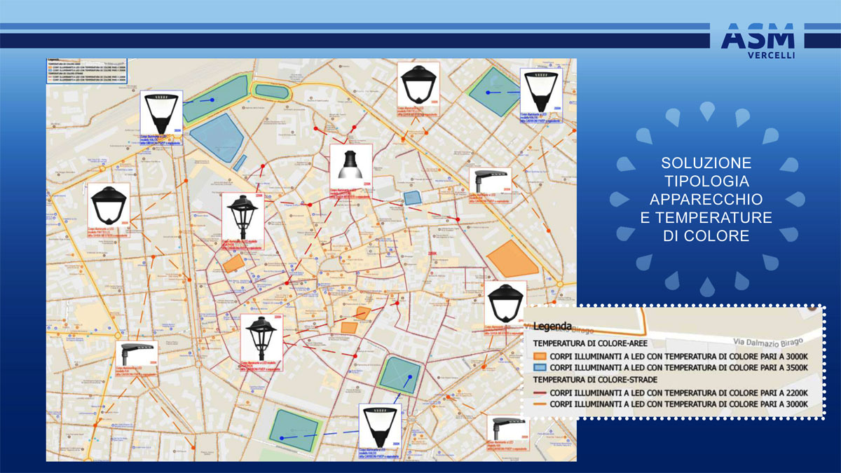 Vercelli a Led: risparmio del 60% dalle nuove luci