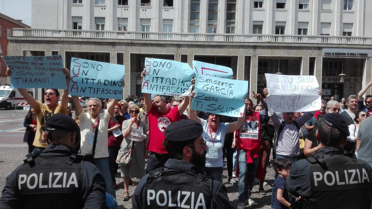 Salvini a Vercelli: c’è chi dice no…