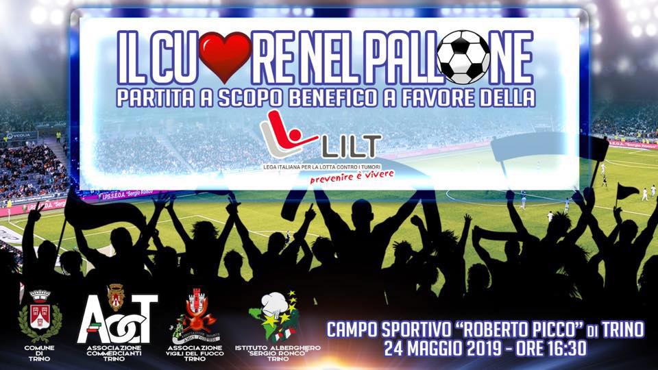 Il cuore nel pallone: partita benefica Trino