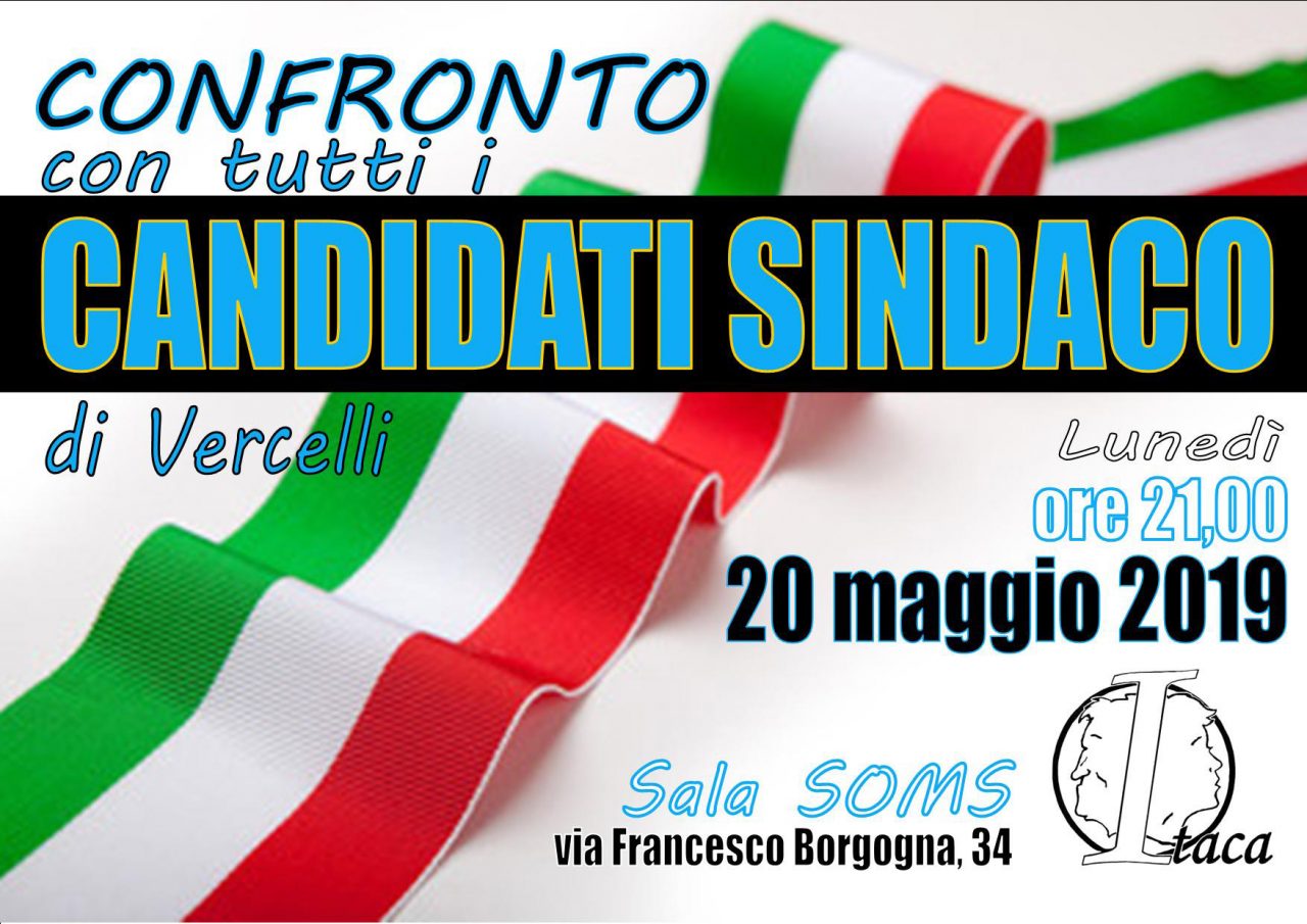 Associazione Itaca: incontro pubblico coi candidati Sindaco
