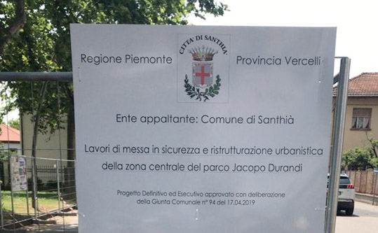 Santhià: al via i lavori per il nuovo anfiteatro
