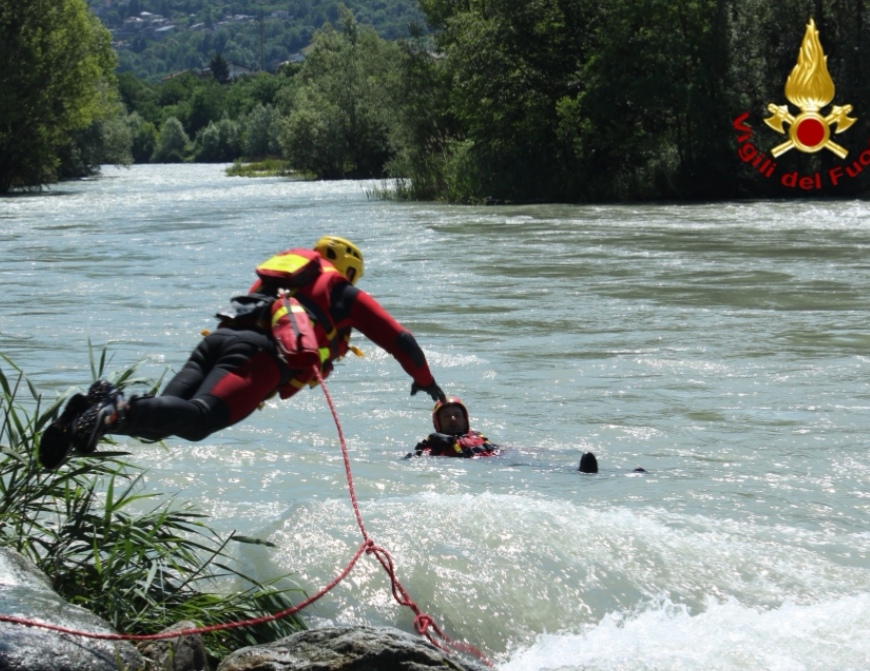 Emergenza sul Sesia: venerdì esercitazione dei Vigili del Fuoco