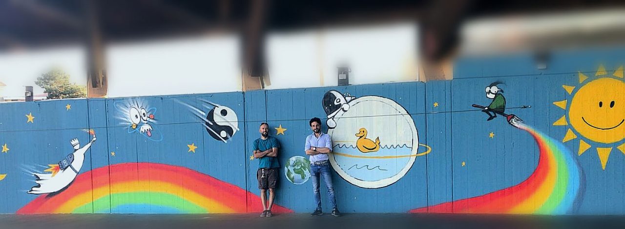 Inaugurazione del grande murale a Santhià