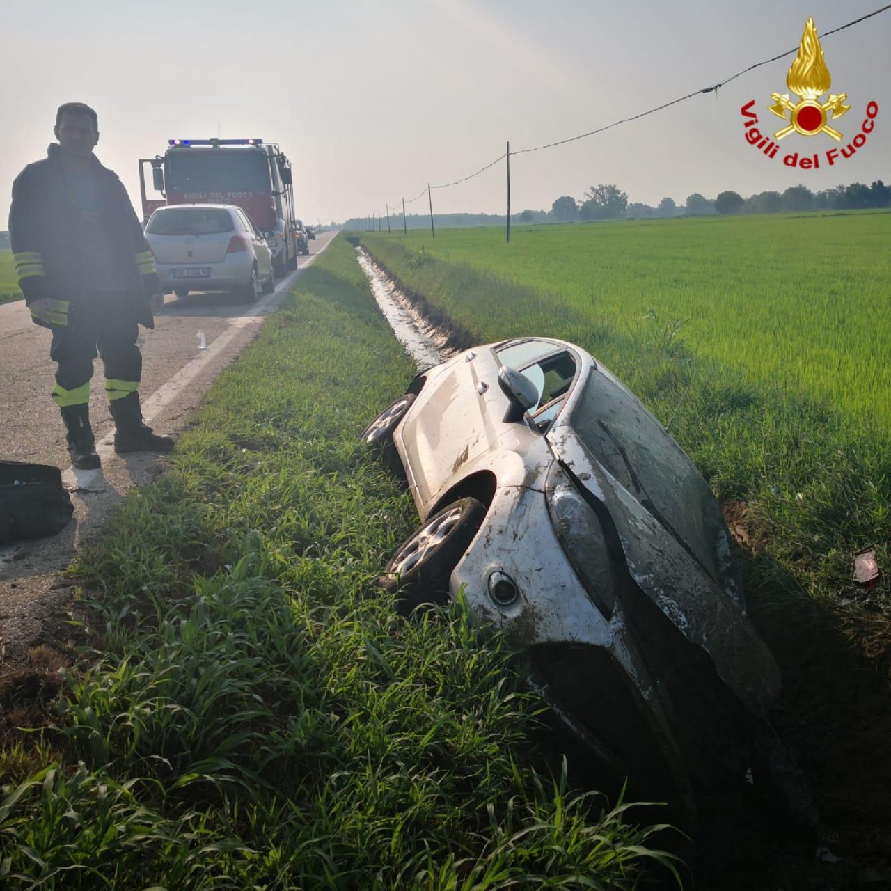Incidente sulla SP86 tra Tricerro e Ronsecco