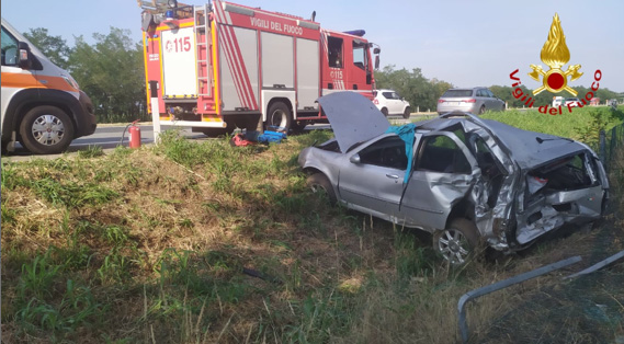 Scontro sull’A5: quattro feriti in codice giallo