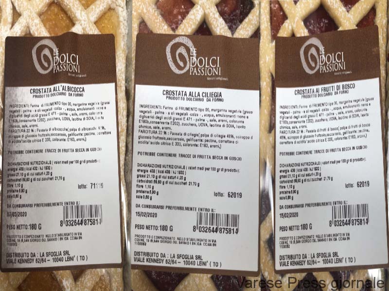 Rischio allergie per le crostate Le Dolci Passioni