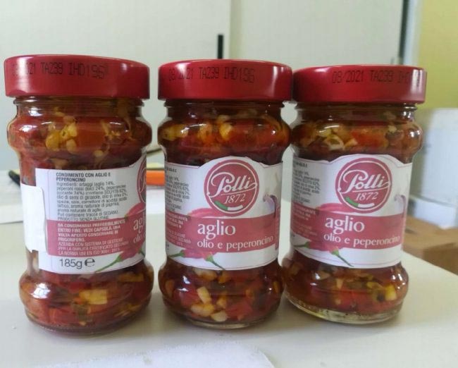 Richiamato Aglio olio e peperoncino a marchio Polli