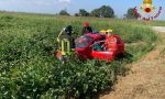 Auto fuori strada: solo un grande spavento