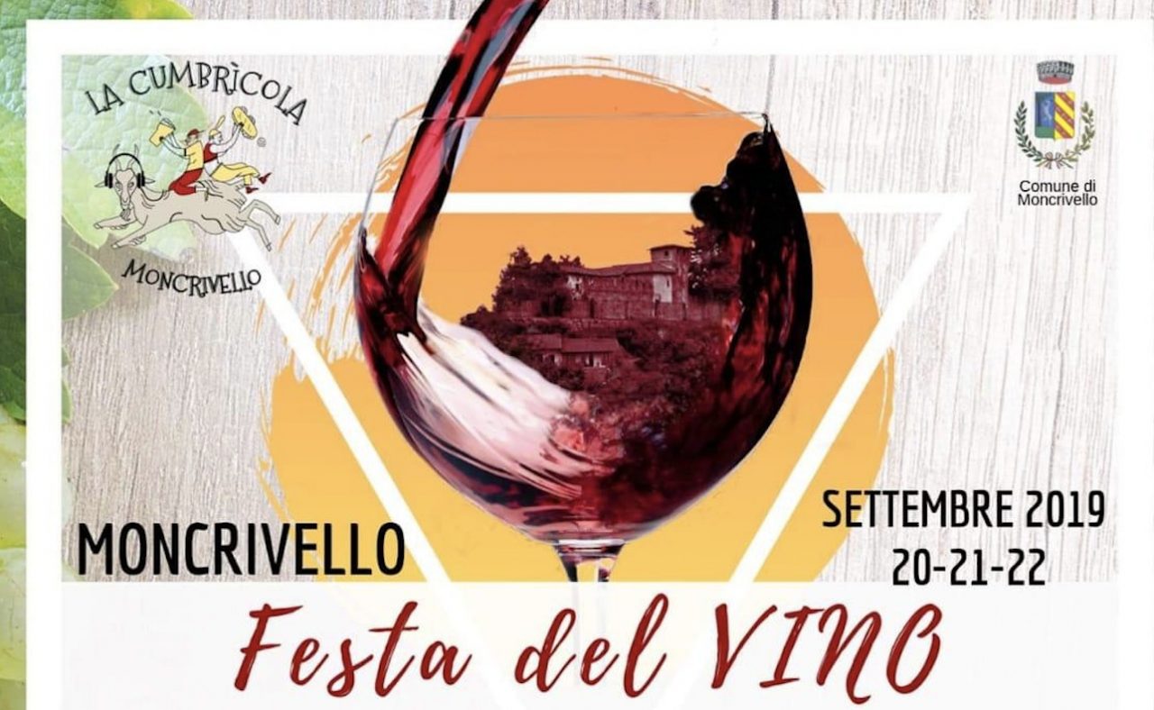 Moncrivello: “Festa del Vino” dal 20 al 22 settembre 2019