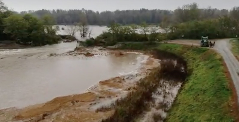 Esondazione Oldenico: VIDEO dal drone