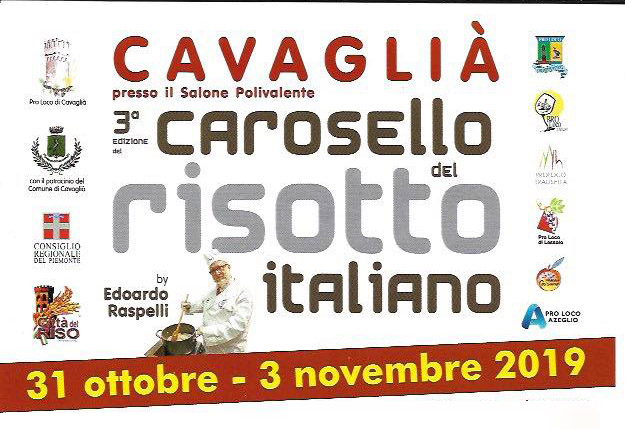 Cavaglià: “Carosello del Risotto Italiano”, gli appuntamenti