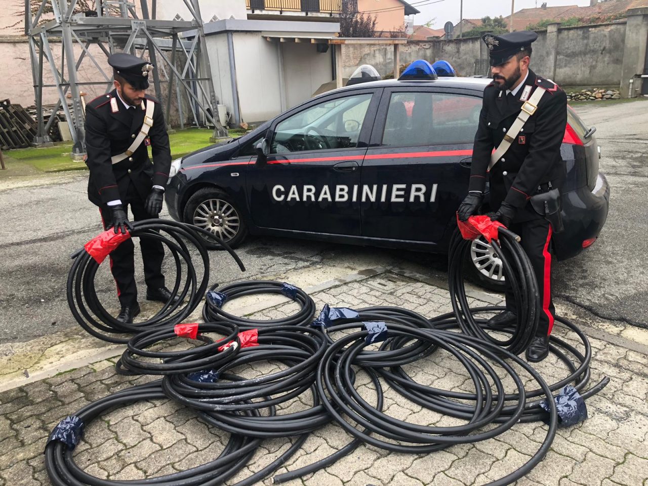 Furto di rame: preso con le mani nel sacco dai carabinieri