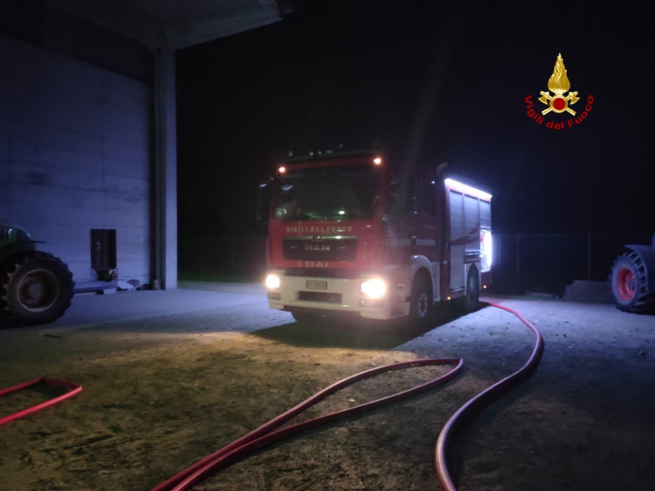 Collobiano: incendio essiccatoio