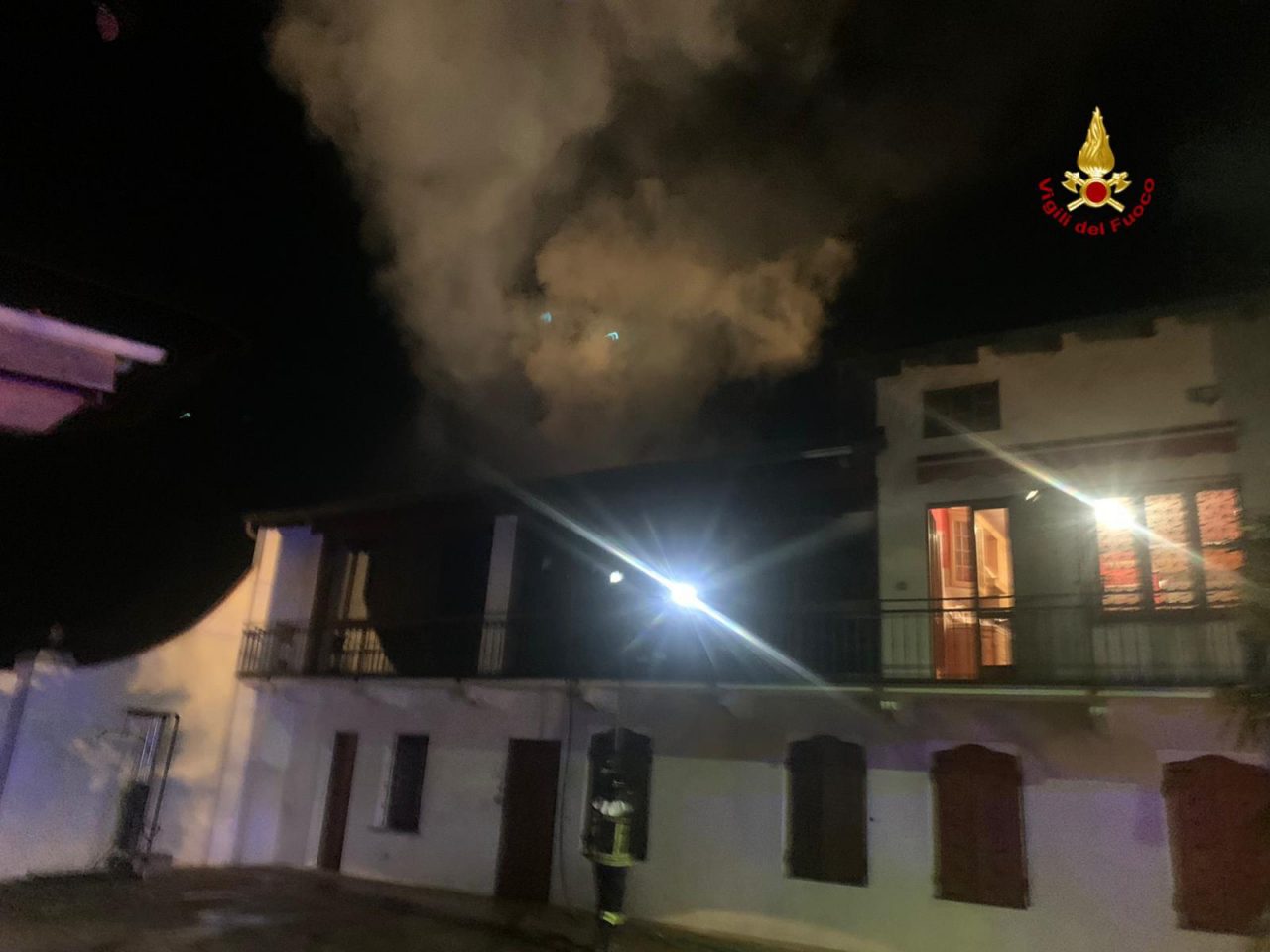 Incendio abitazione a Santhià