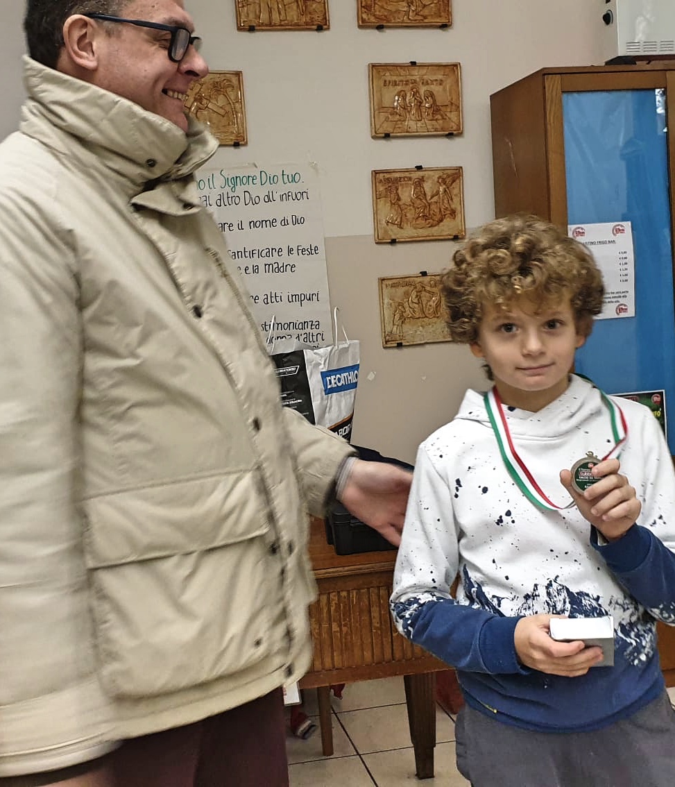 Carlo Rigolone con Edoardo Montaldi (2 under 12)