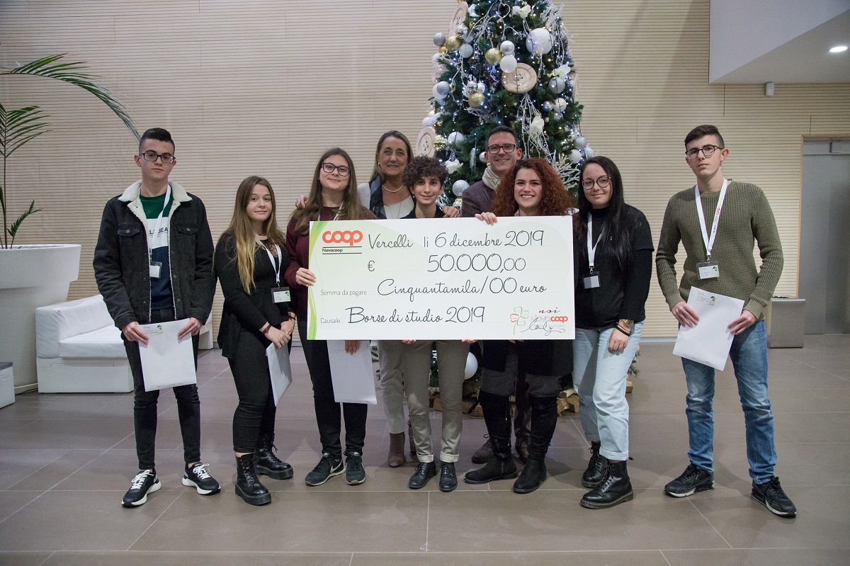 Borse Studio Nova Coop: premiati anche sette vercellesi