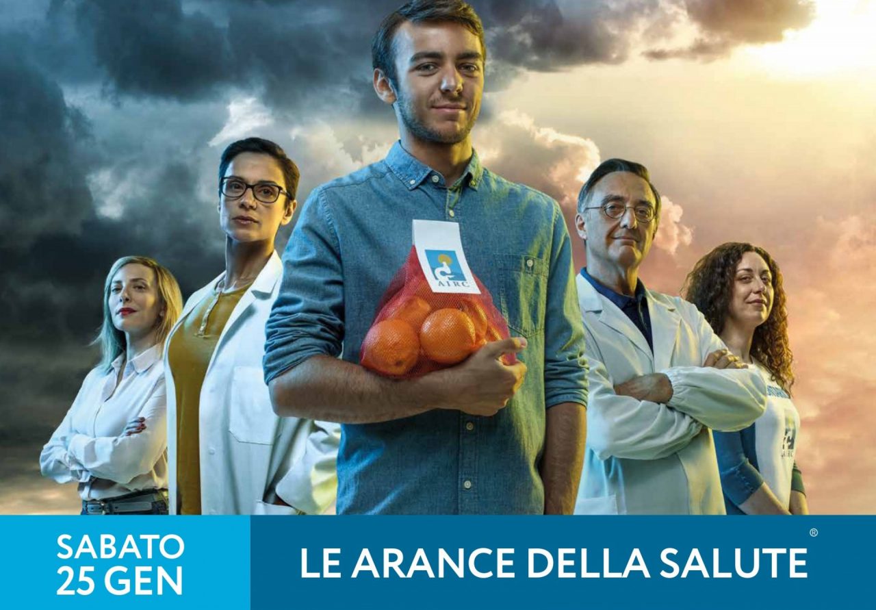 AIRC: sabato 25 gennaio le Arance della Salute