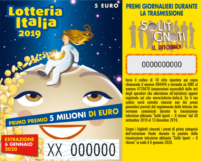 Lotteria Italia: venduto a Torino il biglietto milionario