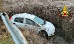 Auto abbandonata tra Buronzo e Castelletto Cervo