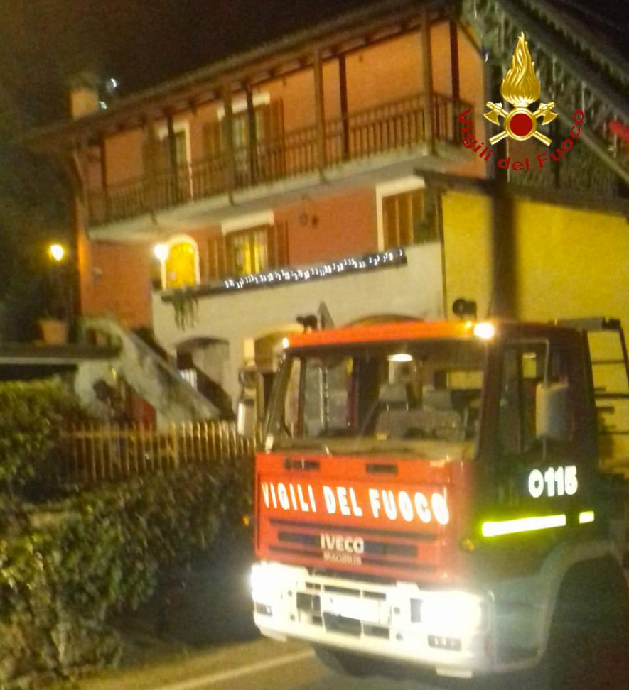 Varallo: incendio camino in frazione Rocca