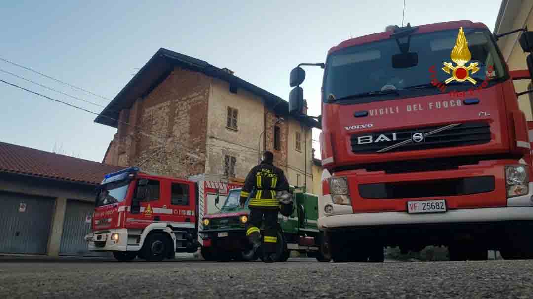 Camino a fuoco a Roasio