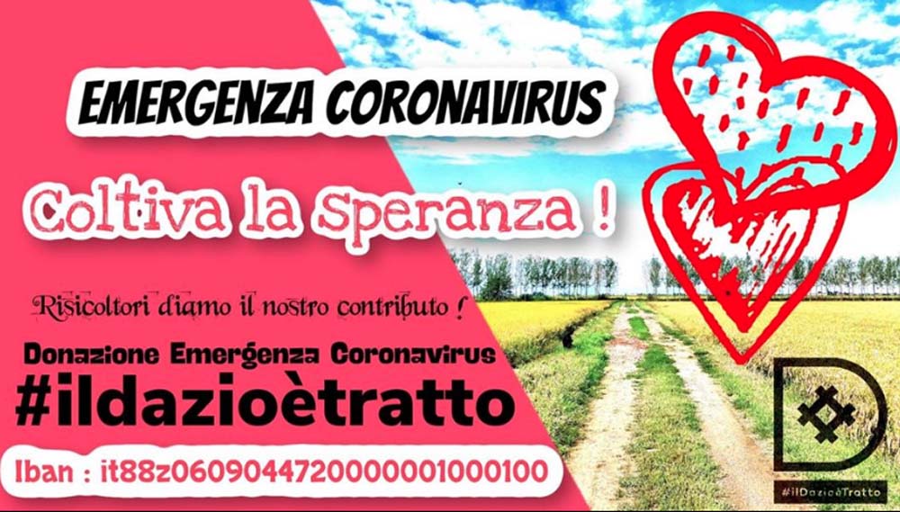 Medici e infermieri, eroi veri!: Piero Actis invita il mondo risicolo a sostenere gli ospedali