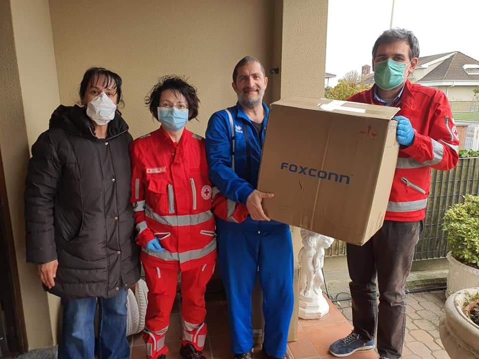 Coronavirus: nuova donazione di Olmo alla Cri di Vercelli