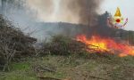 Moncrivello: incendio nelle vicinanze del paese