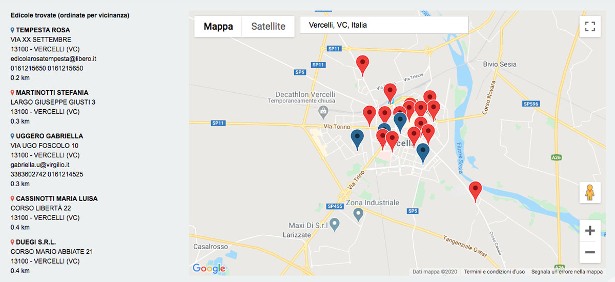 Il trovaedicola per avere il vostro giornale anche a casa