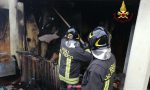 Balocco: deposito devastato dalle fiamme