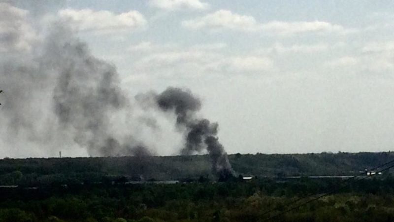 Mega incendio nel novarese: visibile da chilometri
