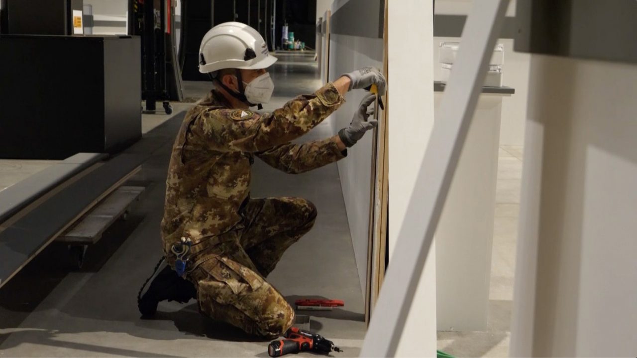 Coronavirus: Aeronautica Militare al lavoro per l’ospedale alle Ogr di Torino