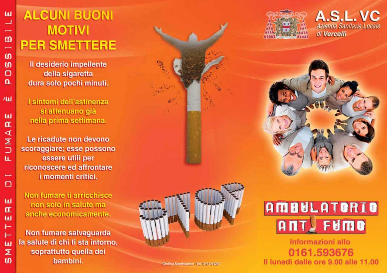 Oggi, 31 maggio, giornata contro il tabagismo