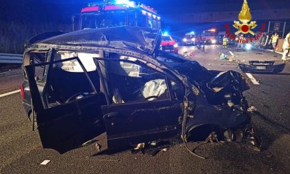 Violento scontro in autostrada: cinque feriti di cui due in codice rosso