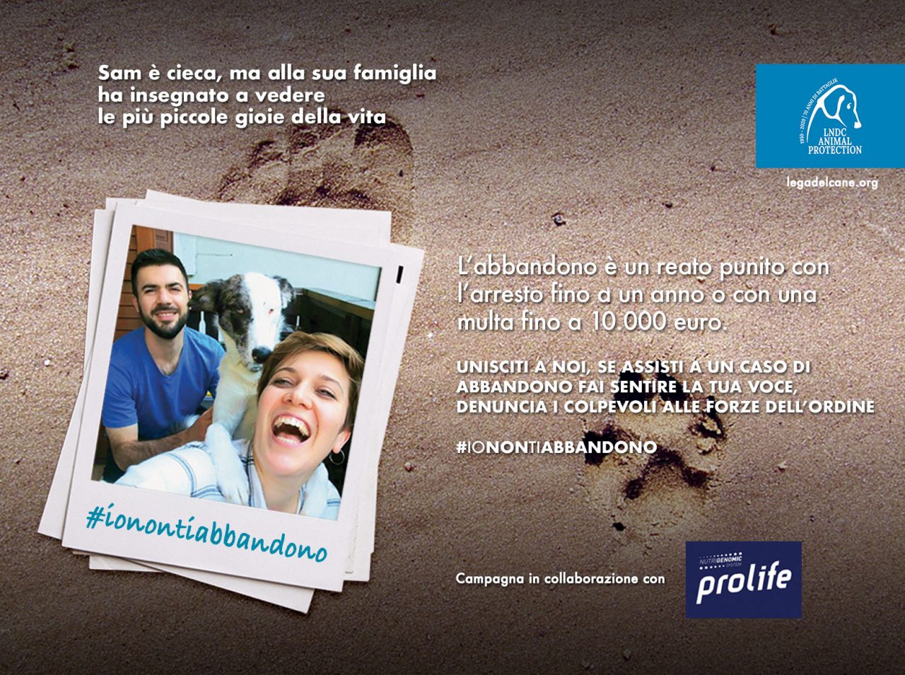 Parte la campagna di sensibilizzazione di LNDC Animal Protection e Prolife