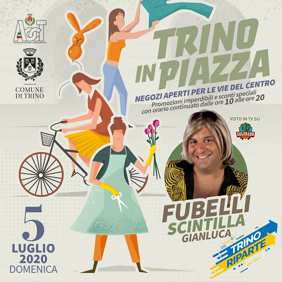 Domenica 5 luglio torna “Trino in piazza”