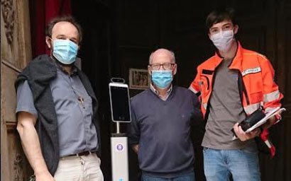 La PAT regala termoscanner alla parrocchia e altre realtà trinesi